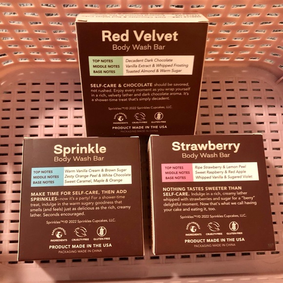 Kitsch x Sprinkles Bar Soap Body Wash, Set of 3 - Picture 4 of 15